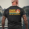 仏教 仏前 レトロ Omb オーマイブッダ メンズTシャツ バックプリント 高齢者への贈り物
