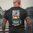 富士山 日本 富士山 富士山 日本の漢字 お土産 メンズTシャツ バックプリント 高齢者への贈り物