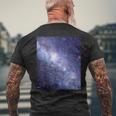 星空・宇宙・銀河《フルビッグプリント》【天体観測シリーズ】おしゃれ かっこいい デザイン メンズTシャツ バックプリント 高齢者への贈り物