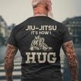 柔術ファイター Its How I Hug メンズTシャツ バックプリント 高齢者への贈り物