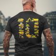 楽しい建設トラック 10歳の誕生日パーティー 男の子 10歳 メンズTシャツ バックプリント 高齢者への贈り物