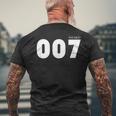 次回の007 メンズTシャツ バックプリント 高齢者への贈り物