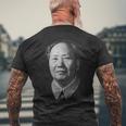 毛沢東会長 肖像画 メンズTシャツ バックプリント 高齢者への贈り物