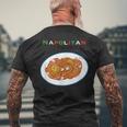 洋食屋さん ナポリタン スパゲッティ パスタ ナポリタン食べたい オリジナルデザイン イラスト おもしろ メンズTシャツ バックプリント 高齢者への贈り物
