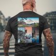 浮世絵 富士山 日本画 版画 名作 アート 絵画 メンズ レディース 面白い 服 美術 おもしろ メンズTシャツ バックプリント 高齢者への贈り物