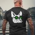 犬のサングラス喫煙420クールな雑草大麻マリファナ メンズTシャツ バックプリント 高齢者への贈り物