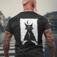 猫の夜の儀式 猫のウルタル・キム・ホルム アート Cat Night Ulthar Ritual Kim Holm メンズTシャツ バックプリント 高齢者への贈り物