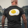 目玉焼き 漫画 カワイイ オタク ブランチ 料理 面白い メンズTシャツ バックプリント 高齢者への贈り物