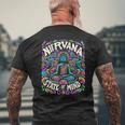 瞑想 Nirvanatate Of Mind ファニーグラフィックtシャツ メンズTシャツ バックプリント 高齢者への贈り物