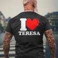 私はテレサが大好きです メンズTシャツ バックプリント 高齢者への贈り物