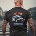 私は未来の警察官キッド・ポリス・ヤング・パトカー メンズTシャツ バックプリント 高齢者への贈り物