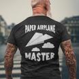 紙飛行機 マスター紙飛行機 航空機 メンズTシャツ バックプリント 高齢者への贈り物