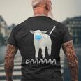羊または羊 ワクチン防止マスク メンズTシャツ バックプリント 高齢者への贈り物