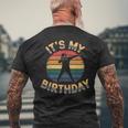 誕生日 男の子 衣装 ヴィンテージ It's My Birthday Dabbingunset メンズTシャツ バックプリント 高齢者への贈り物