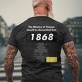 財務省解体dissolution Of The Ministry Of Finance メンズTシャツ バックプリント 高齢者への贈り物