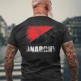 赤黒アナーキーフラッグtシャツ メンズTシャツ バックプリント 高齢者への贈り物