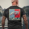 面白tシャツ 海 カメ 亀 おもしろ かわいい グッズ 服 ネタ メンズ オリジナル 夏 メンズTシャツ バックプリント 高齢者への贈り物