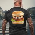 面白いtシャツ チワワ 犬 イヌ ハンバーガー メンズ 犬好き グッズ かわいい おもしろ 面白い 服 ネタ メンズTシャツ バックプリント 高齢者への贈り物