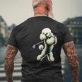 面白いtシャツ トイプードル ゴルフ イヌ メンズ 犬好き グッズ かわいい おもしろ 面白い 服 ネタ メンズTシャツ バックプリント 高齢者への贈り物