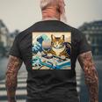 面白いtシャツ 猫 ネコ ゲーム ゲーマー メンズ 猫好き グッズ おもしろ 面白い 服 ネタ 猫の下僕 メンズTシャツ バックプリント 高齢者への贈り物
