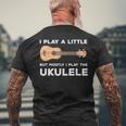 面白いウクレレ服ギターワードプレイ メンズTシャツ バックプリント 高齢者への贈り物