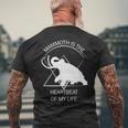 面白いマムート石器時代の氷河期デザイン 先史時代のデザイン メンズTシャツ バックプリント 高齢者への贈り物