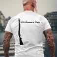 870 Owners Club シャツ Remington ショットガン 12ゲージ モスバーグ メンズTシャツ バックプリント 高齢者への贈り物