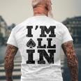 Im All In ポーカーシャツ ポーカープレーヤー メンズTシャツ バックプリント 高齢者への贈り物