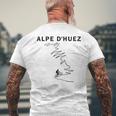 Alpe D'huez サイクリングギフト フランス ロードサイクリング メンズTシャツ バックプリント 高齢者への贈り物