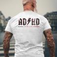 Ashdがadhdハイウェイをヘイルック・ア・リスに贈るおもしろいadhd メンズTシャツ バックプリント 高齢者への贈り物