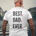 Best Dad Ever シャツ Daddy 父の日 メンズTシャツ バックプリント 高齢者への贈り物