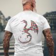 Book Lover Bookworm Reading Books Dragon 長袖tシャツ メンズTシャツ バックプリント 高齢者への贈り物