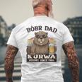 Bòbr Dad Kurwatrongince 1986 Bòbr Kurwa Birthday メンズTシャツ バックプリント 高齢者への贈り物