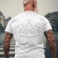 Carpenter's Craft Guildignymbol On Chest T-Shirt mit Rückendruck Geschenke für alte Männer