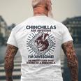 Chinchillas Are Awesome 面白いチンチラママパパ メンズTシャツ バックプリント 高齢者への贈り物