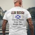 Clan Buchan Tartancottish Family Namecotland Pride メンズTシャツ バックプリント 高齢者への贈り物