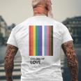 Colors Of Love Lgbt Flag Pride Month トランスジェンダー レインボーtシャツ メンズTシャツ バックプリント 高齢者への贈り物
