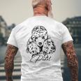 Cute Poodlemall Poodle Dog Portrait Dog Portrait T-Shirt mit Rückendruck Geschenke für alte Männer