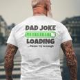 Dad Joke Loading Please Try To Laugh 面白い父の日 長袖tシャツ メンズTシャツ バックプリント 高齢者への贈り物