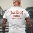 Davidson ノースカロライナ Nc ビンテージ アスレチック スポーツデザイン メンズTシャツ バックプリント 高齢者への贈り物