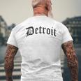 Detroit デトロイト メンズTシャツ バックプリント 高齢者への贈り物
