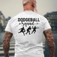 Dodgballquad Dodge Ball Game メンズTシャツ バックプリント 高齢者への贈り物