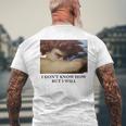 I Don't Know How But I Will – 堕天使 メンズTシャツ バックプリント 高齢者への贈り物