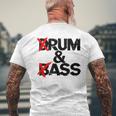 Drum And Bass Rum & Ass メンズTシャツ バックプリント 高齢者への贈り物