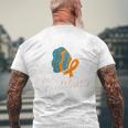 Early Detection Matters Ribbon Appendix Cancer Awareness 長袖tシャツ メンズTシャツ バックプリント 高齢者への贈り物