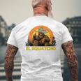 Elquatcho 面白いシンコ・デ・マヨ ビッグフット サスカッチ メンズTシャツ バックプリント 高齢者への贈り物
