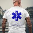 Emstar Of Life 救急医療サービス Emt Paramedic メンズTシャツ バックプリント 高齢者への贈り物
