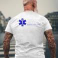 Emstar Of Life 救急医療サービス パラメディック Emt メンズTシャツ バックプリント 高齢者への贈り物