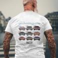 Evolution Charger スーパービー ホットロッド マッスルカー マグナム ウェッジ メンズTシャツ バックプリント 高齢者への贈り物