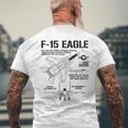 F-15 イーグル戦闘機 ジェット仕様 軍用飛行機 F15 イーグル メンズTシャツ バックプリント 高齢者への贈り物
